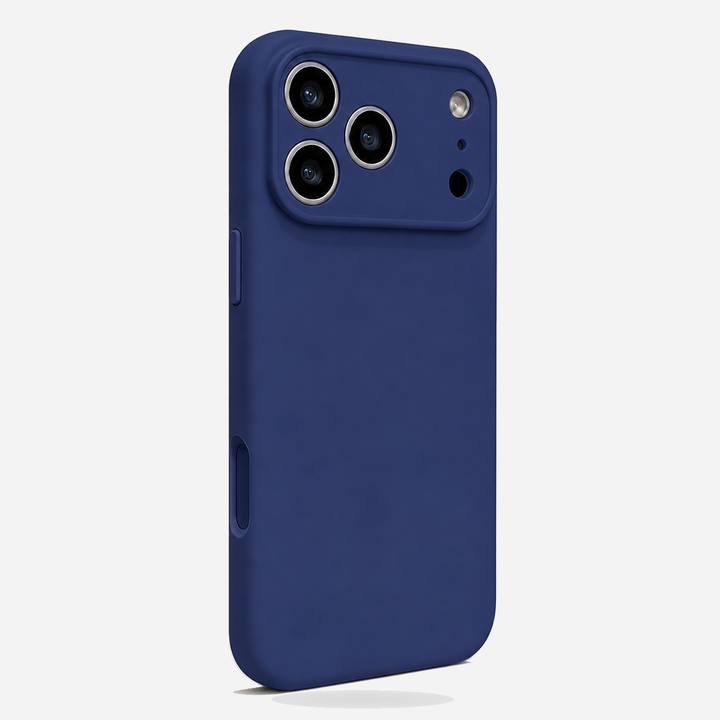 Starlight MagSafe silicone iPhone case with precision-fit camera frame