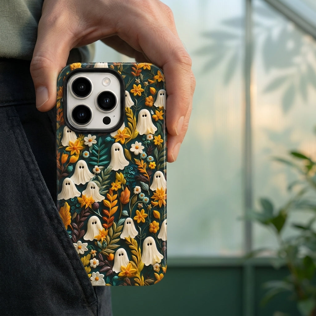 Ghost Garden Matte Glass MagSafe iPhone Case