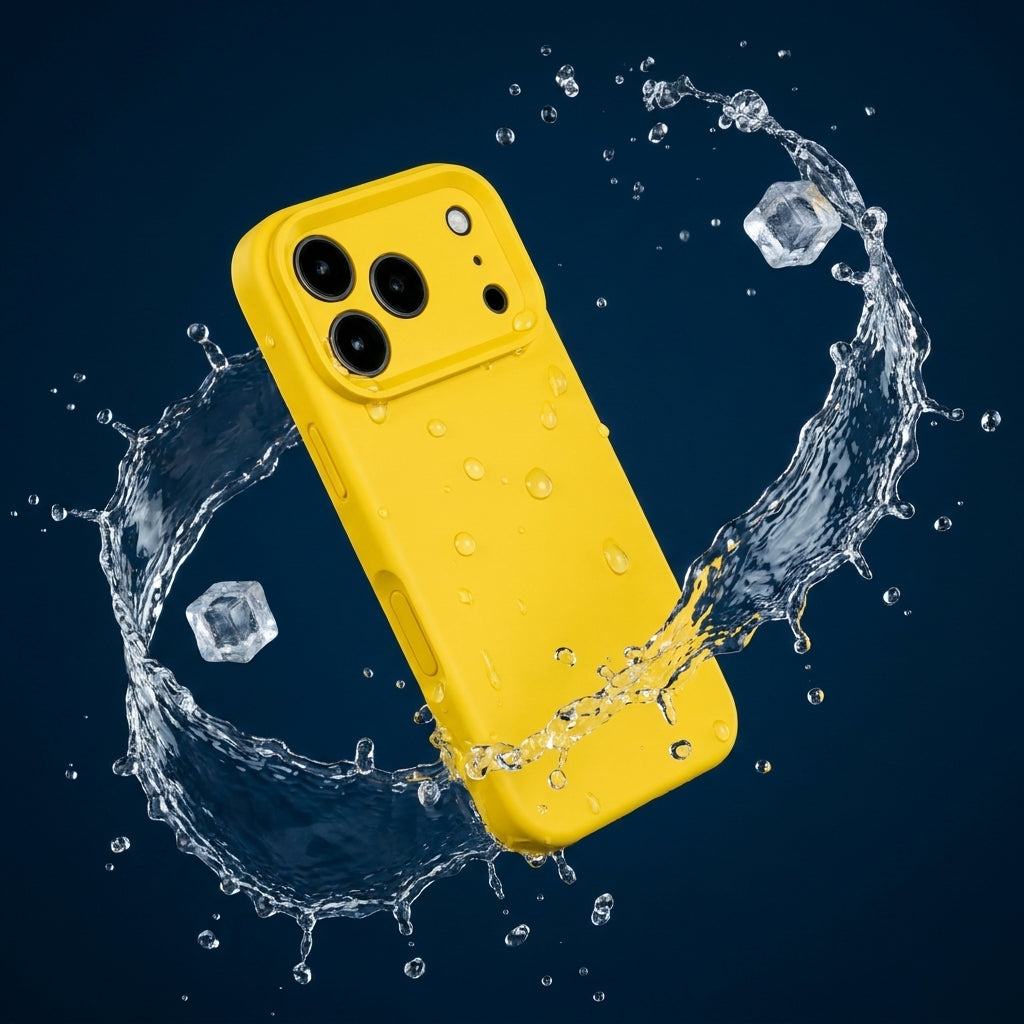Premium Liquid Silicone iPhone Case – Precision Camera – Sunflower