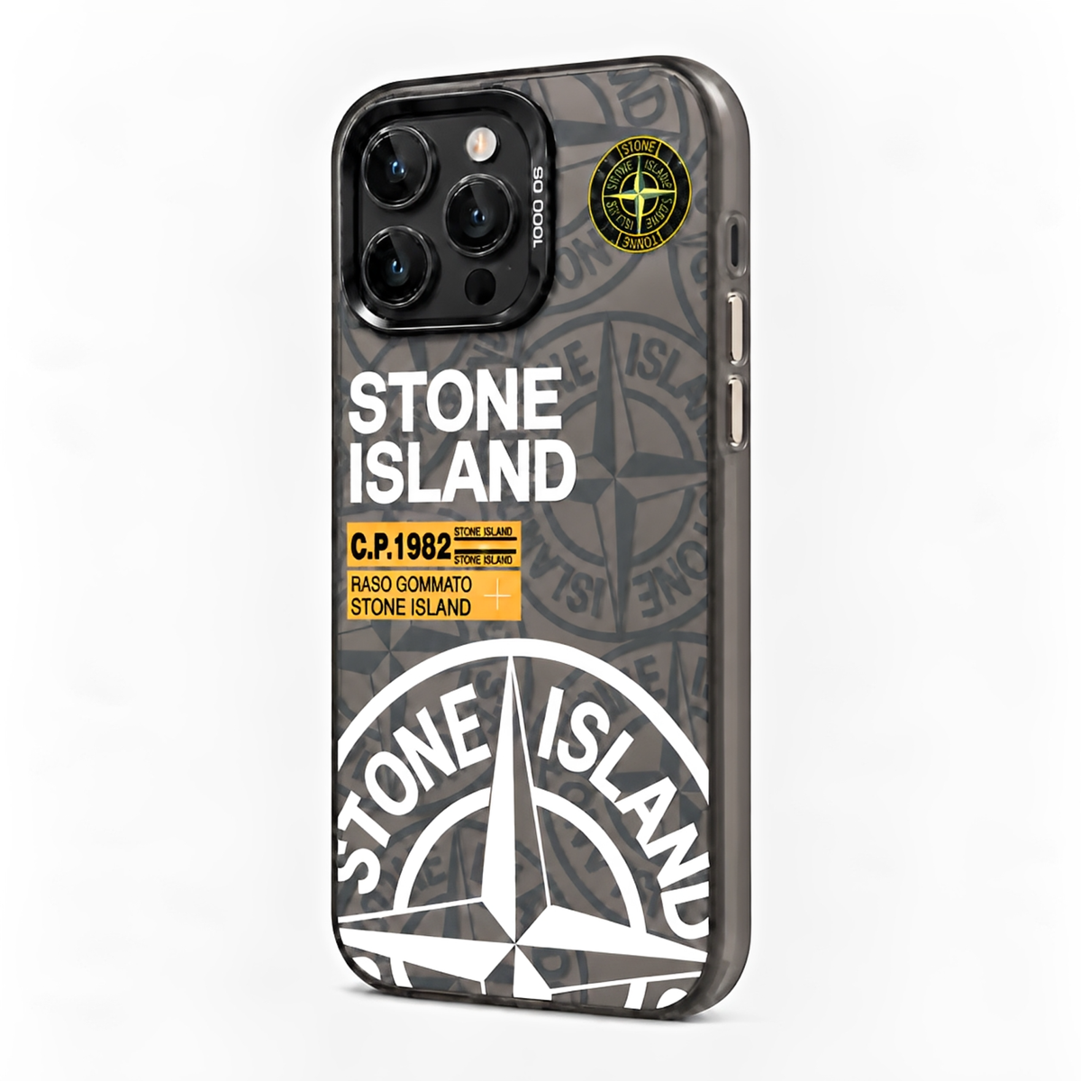 Stone Island Compass Graphic iPhone Case - Black