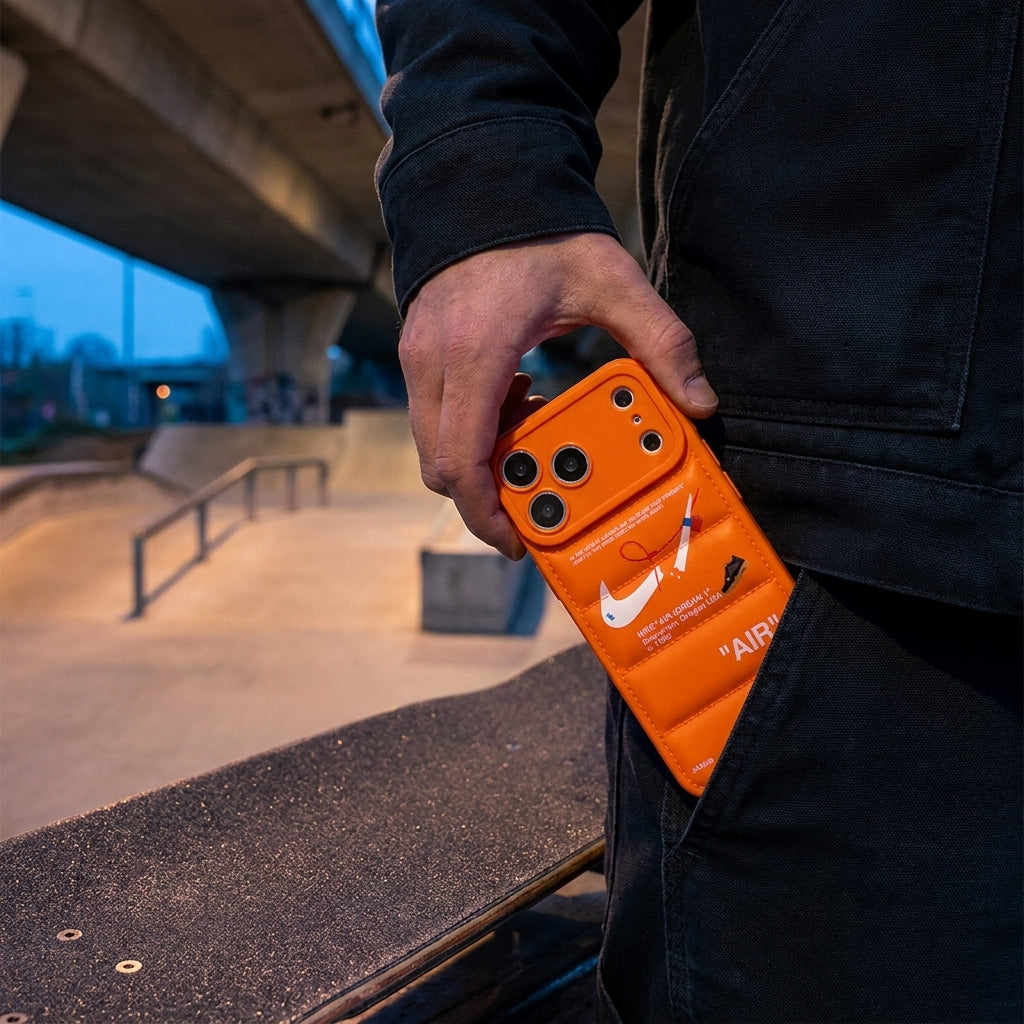 3D Blaze Orange Sneaker Streetwear iPhone Case