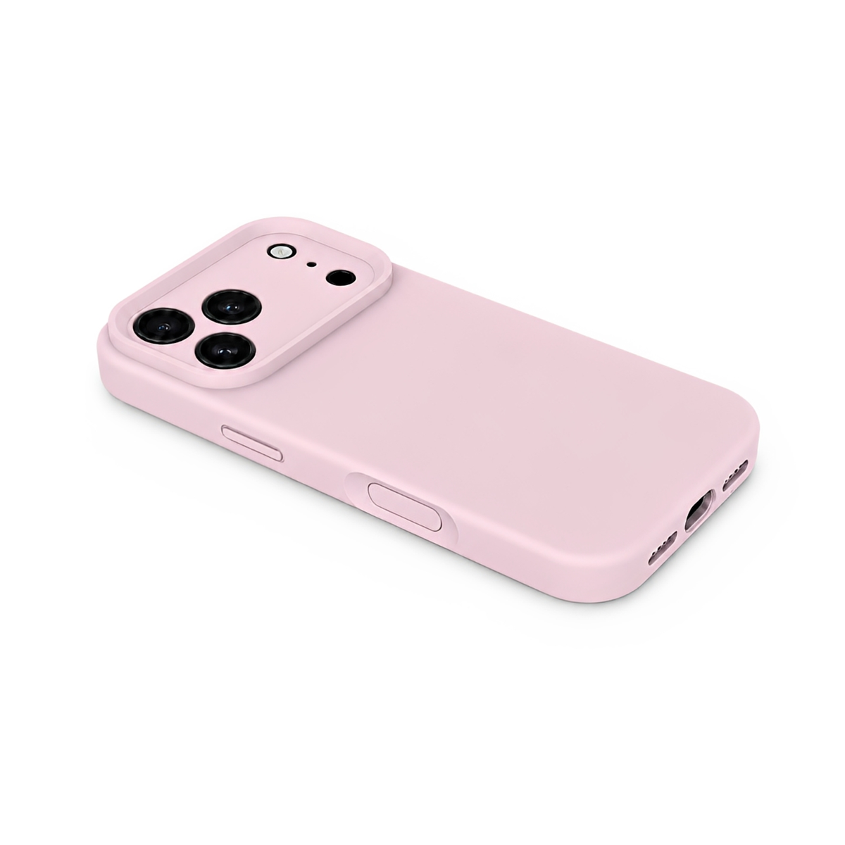 Premium Liquid Silicone iPhone Case – Precision Camera – Dusty Pink