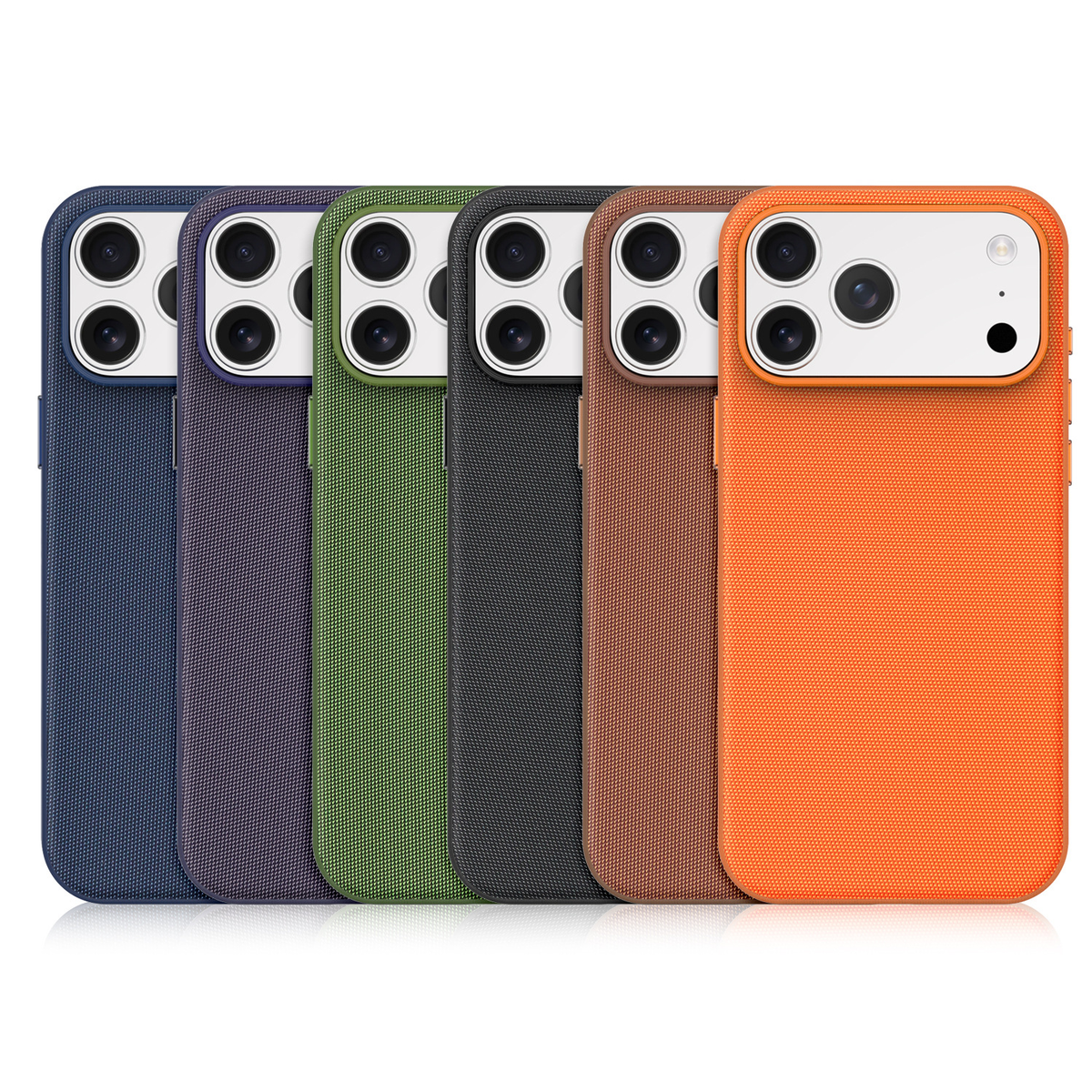 Technical Woven Fabric MagSafe iPhone Case - Orange