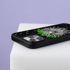 Spider Web Streetwear MagSafe Glass iPhone Case - White – lifestyle view 5