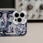 Y2K Marble Bear Collage iPhone Case – lifestyle view 4