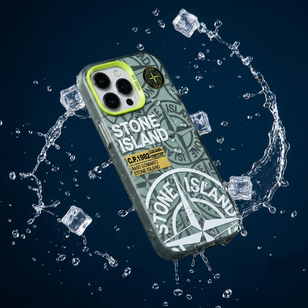 Stone Island Compass Graphic iPhone Case - Green