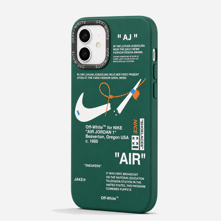 Nike x Off White inspired Streetwear iPhone Case – Green