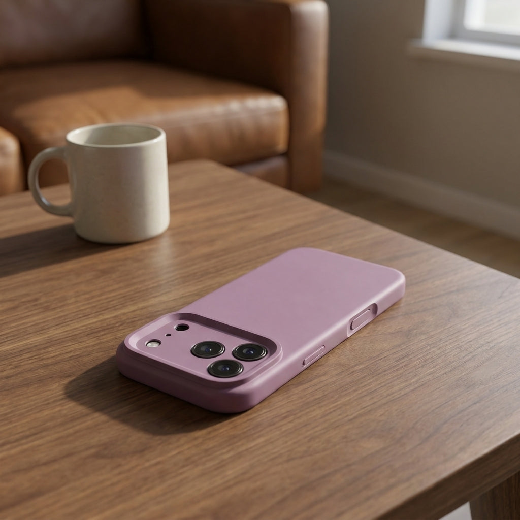 Premium Liquid Silicone iPhone Case – Precision Camera – Blackcurrant