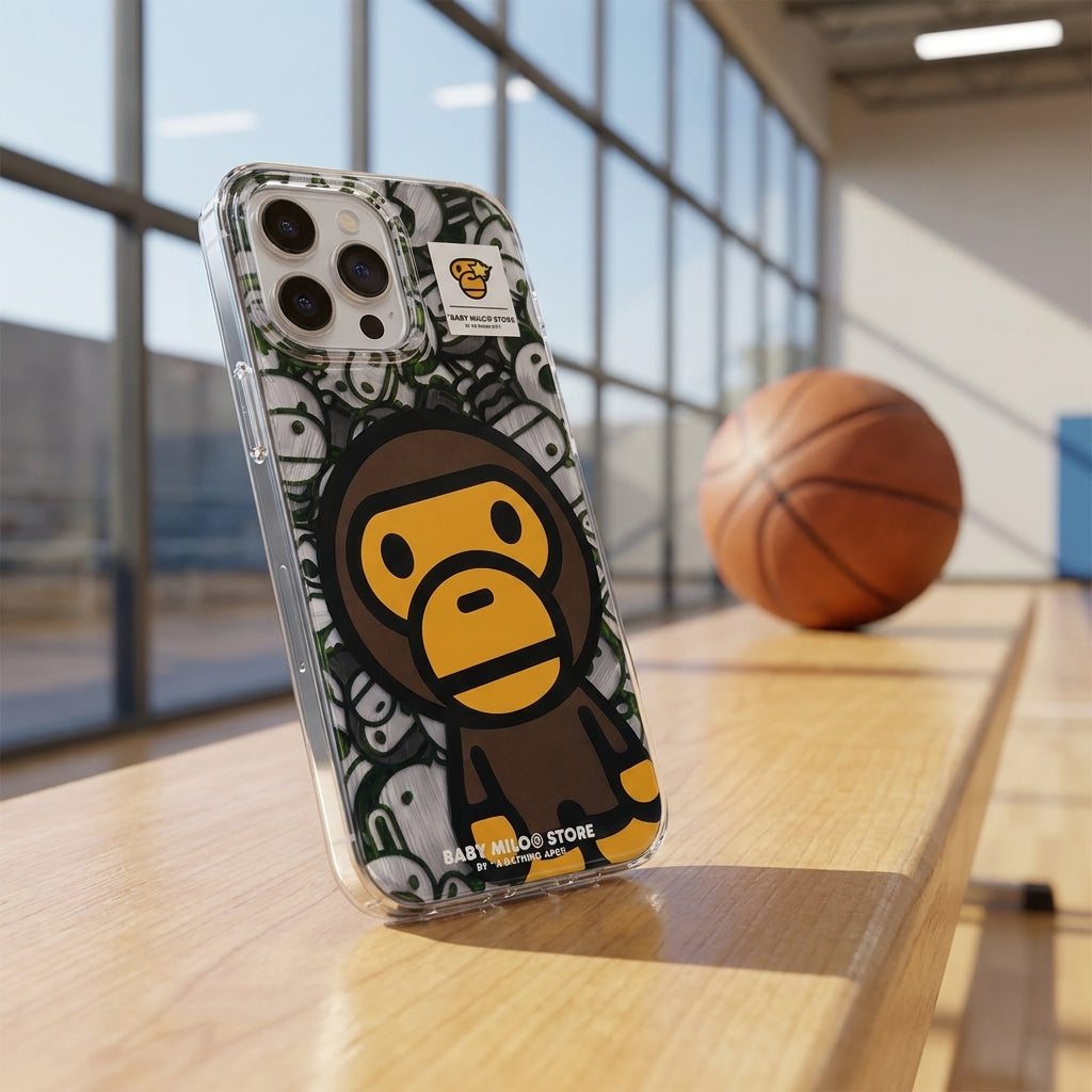 APE Gray Baby Cute iPhone Case – Street Art Cartoon Limited Edition Cover