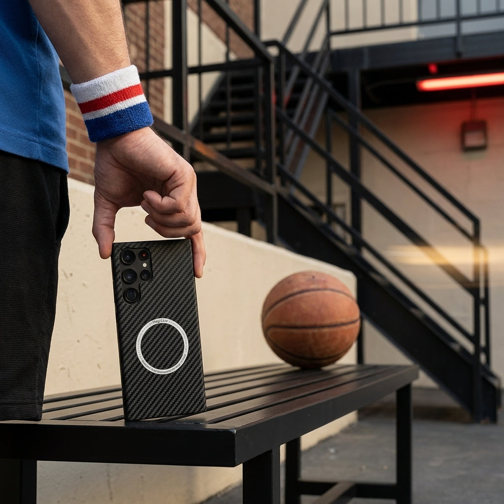 Matte Carbon Fiber Magnetic Galaxy Case