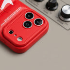 3D Crimson Red Sneaker Streetwear iPhone Case – lifestyle view 4
