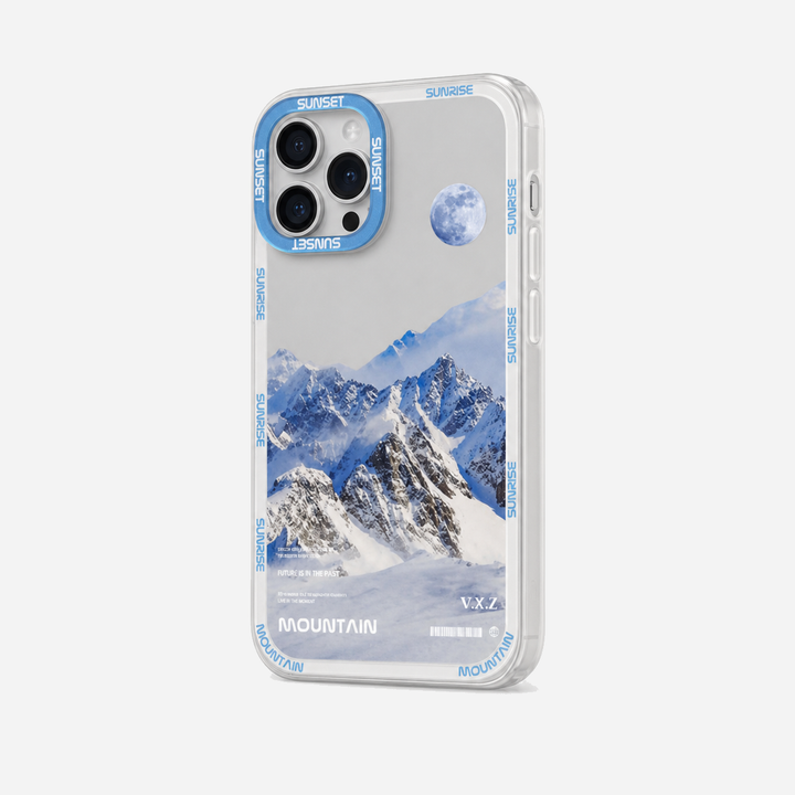 Blue Snow Mountain Aesthetic iPhone Case