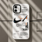 Nike x Off White inspired Streetwear iPhone Case – White – lifestyle view 2
