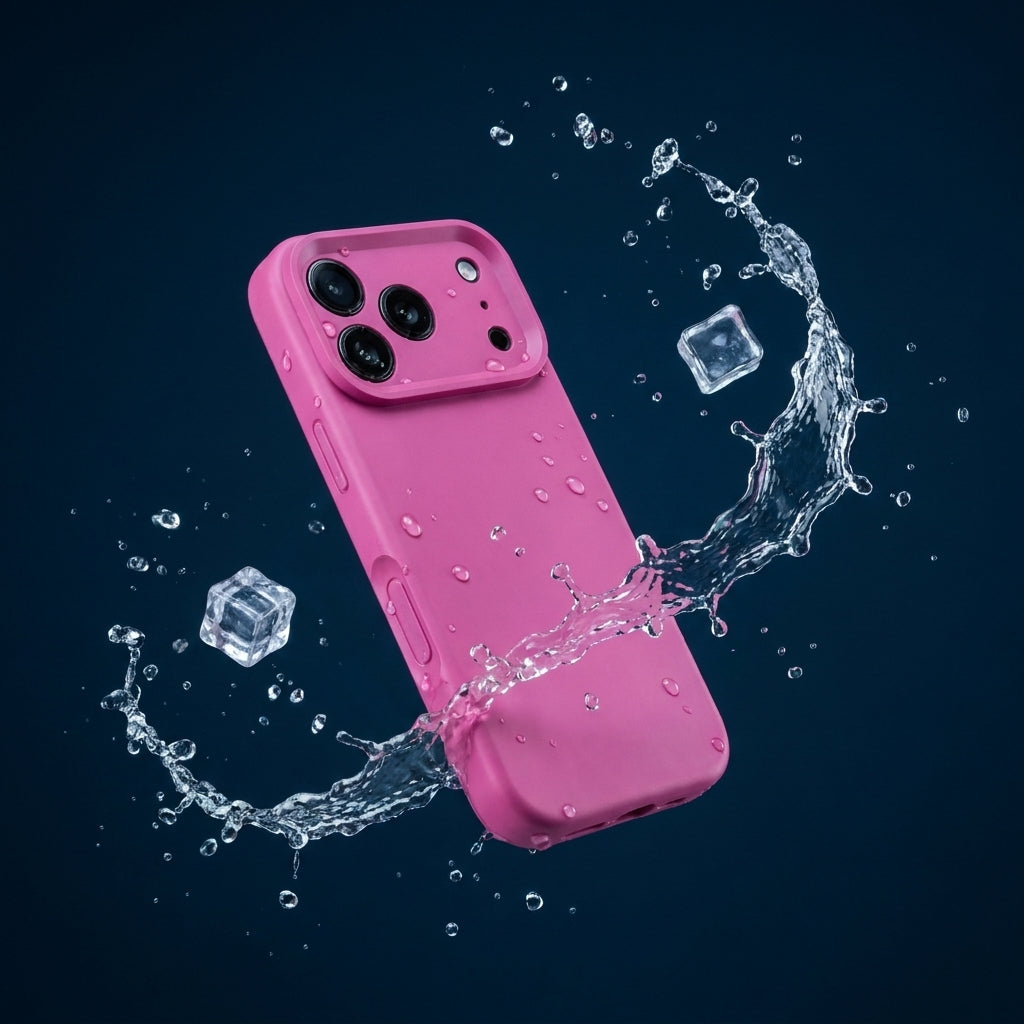 Premium Liquid Silicone iPhone Case – Precision Camera – Dragon Fruit