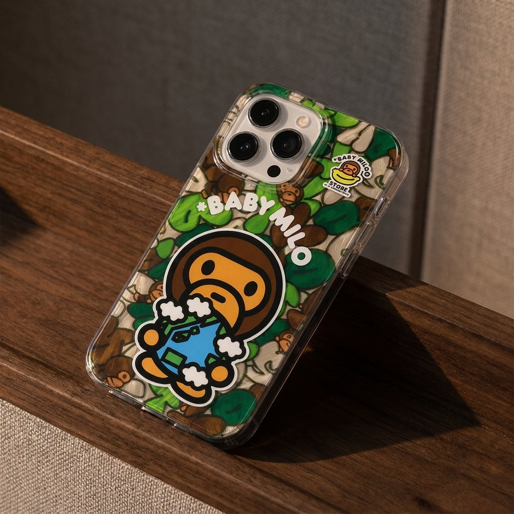 APE Green Baby Cute iPhone Case – Street Art Cartoon Limited Edition Cover