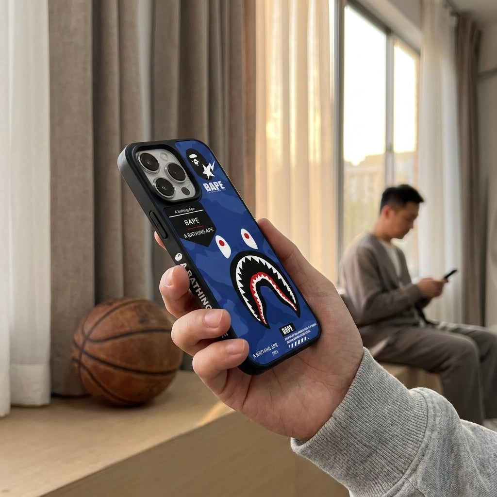 APE Blue Shark Limited iPhone Case