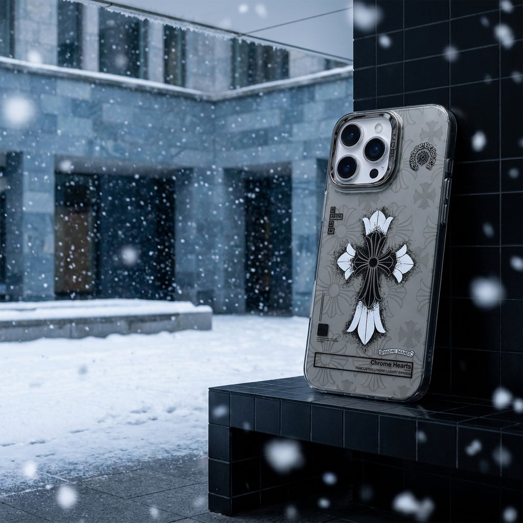 Chrome Hearts Cross Clear iPhone Case