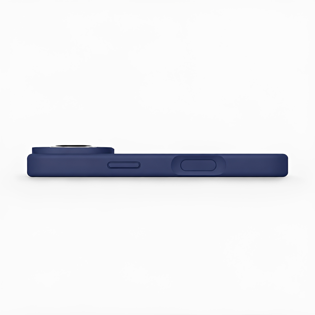Premium Liquid Silicone iPhone Case – Open Camera – Navy Blue
