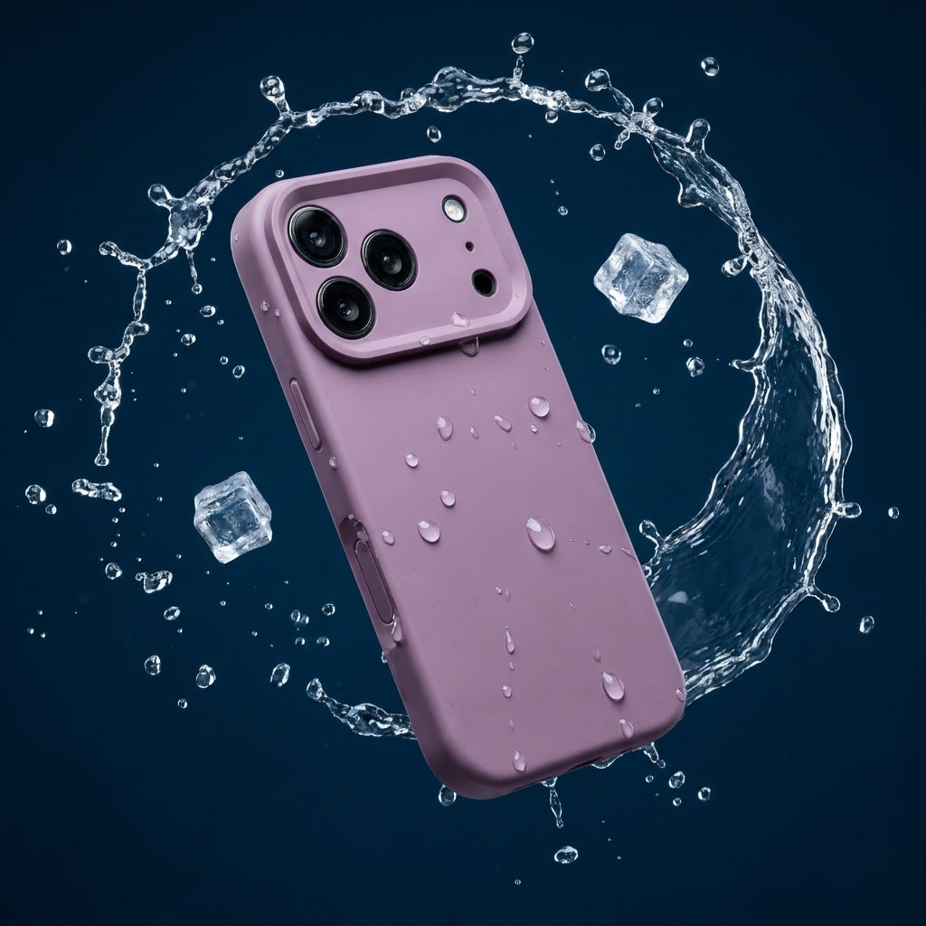 Premium Liquid Silicone iPhone Case – Precision Camera – Blackcurrant