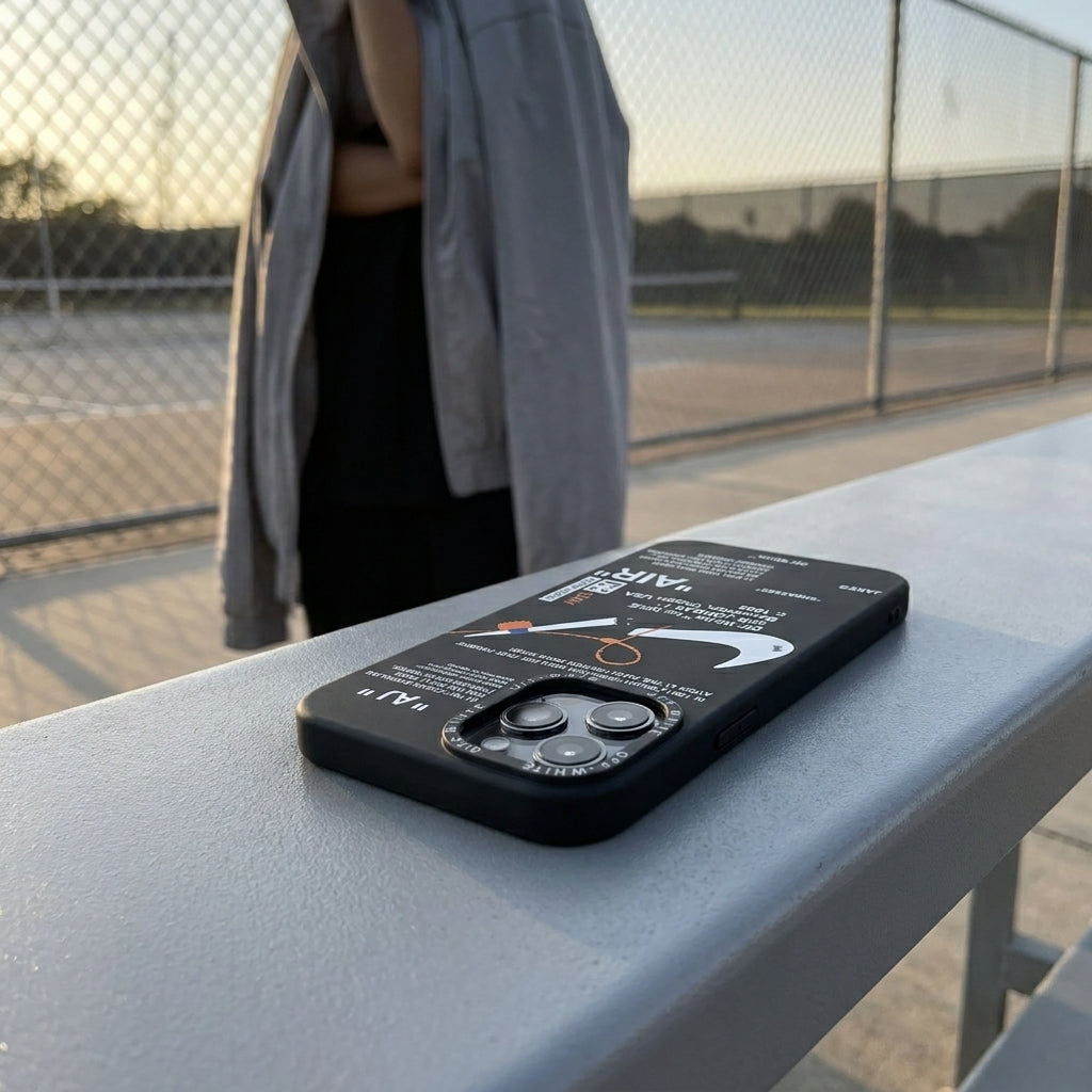 Nike x Off White inspired Streetwear iPhone Case – Black