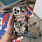 Y2K Heart Lettering Collage iPhone Case – lifestyle view 6