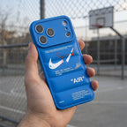 3D Electric Blue Sneaker Streetwear iPhone Case – lifestyle view 6