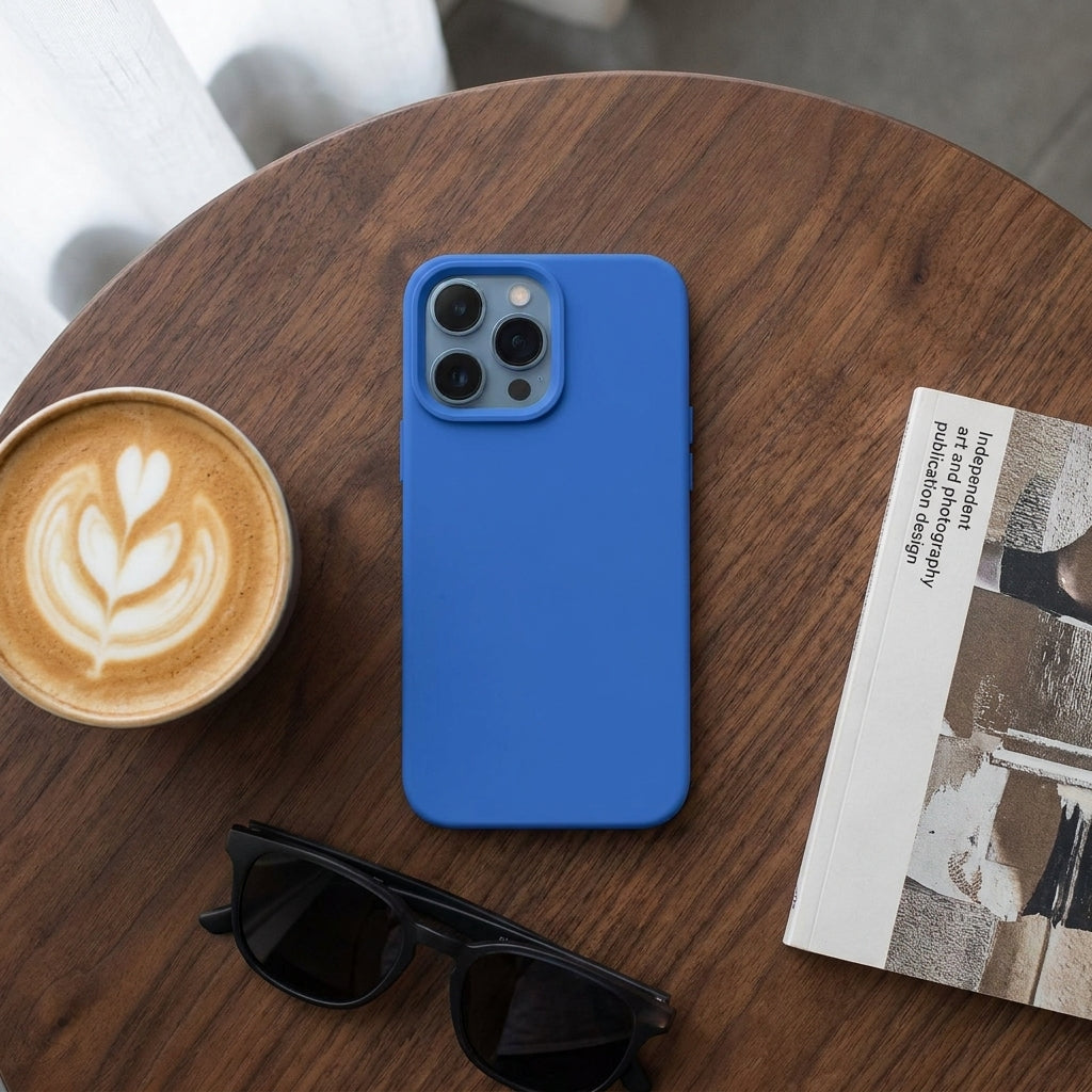 Coastal Blue Liquid Silicone iPhone Case