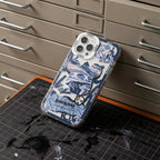 Y2K Marble Bear Collage iPhone Case – lifestyle view 1