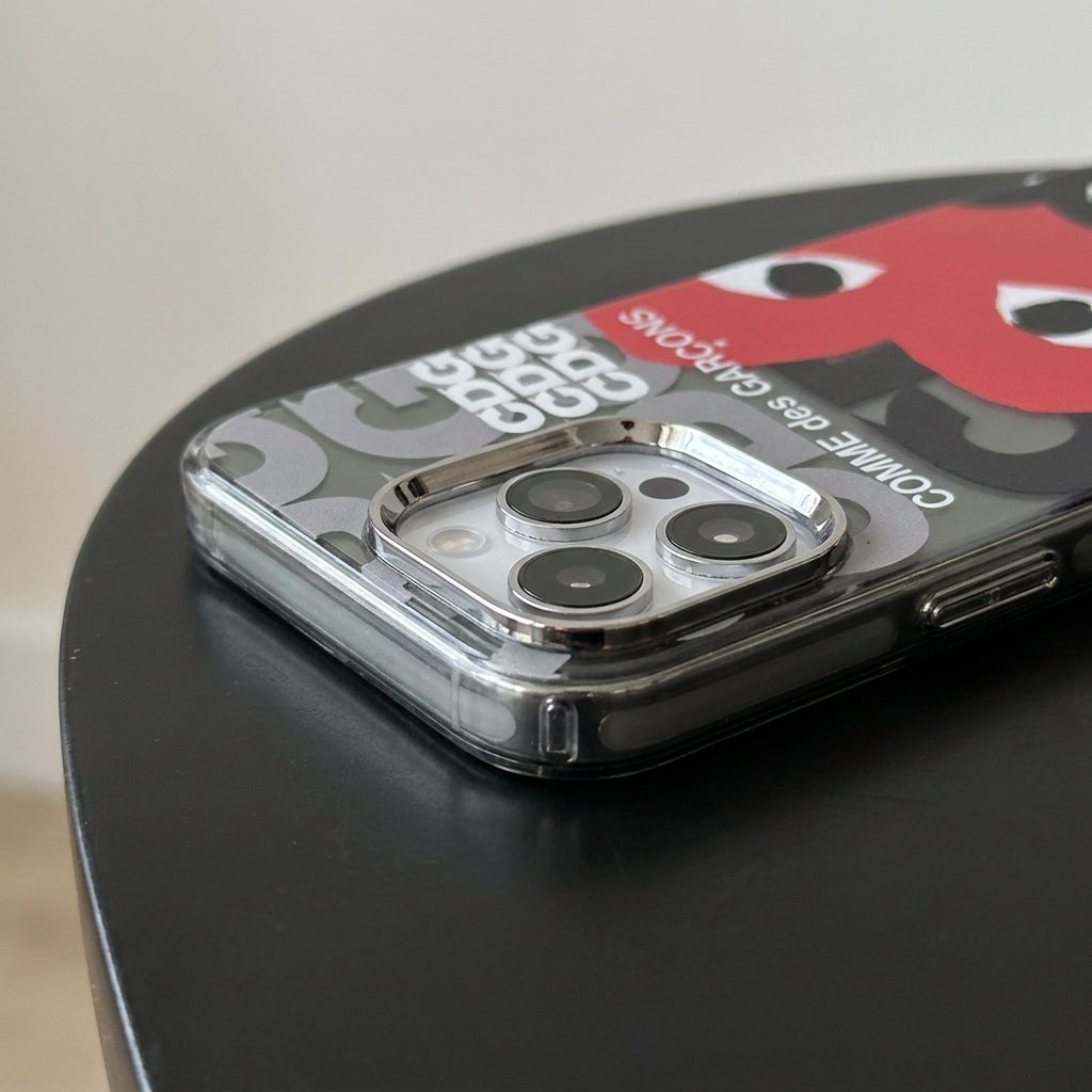 Reflective Black CDG - Hypebeast Designer iPhone Case