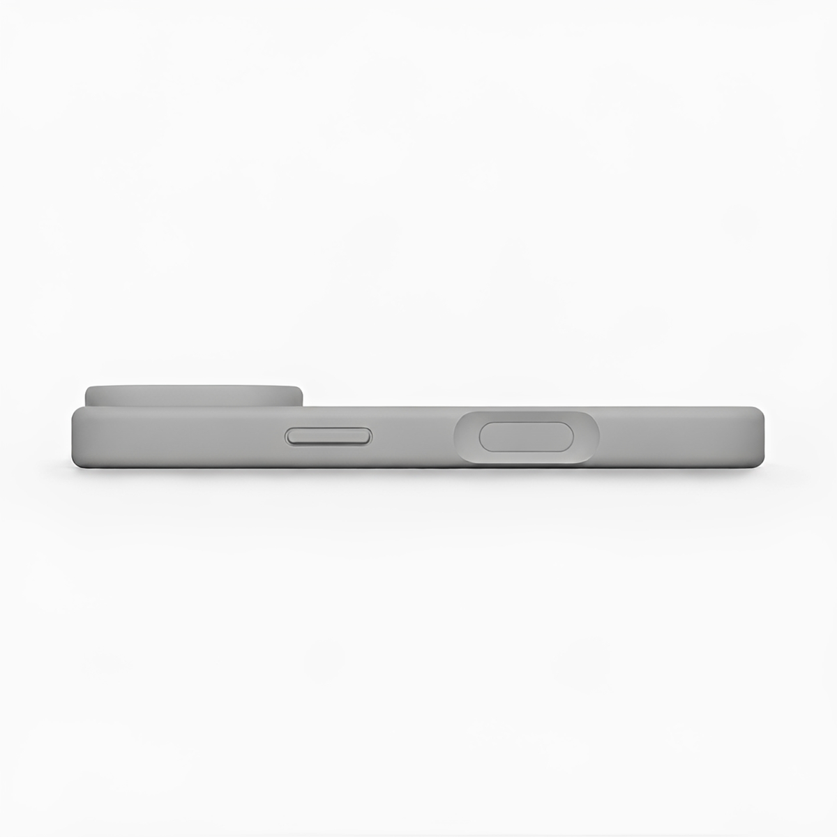 Premium Liquid Silicone iPhone Case – Precision Camera – Rock Gray