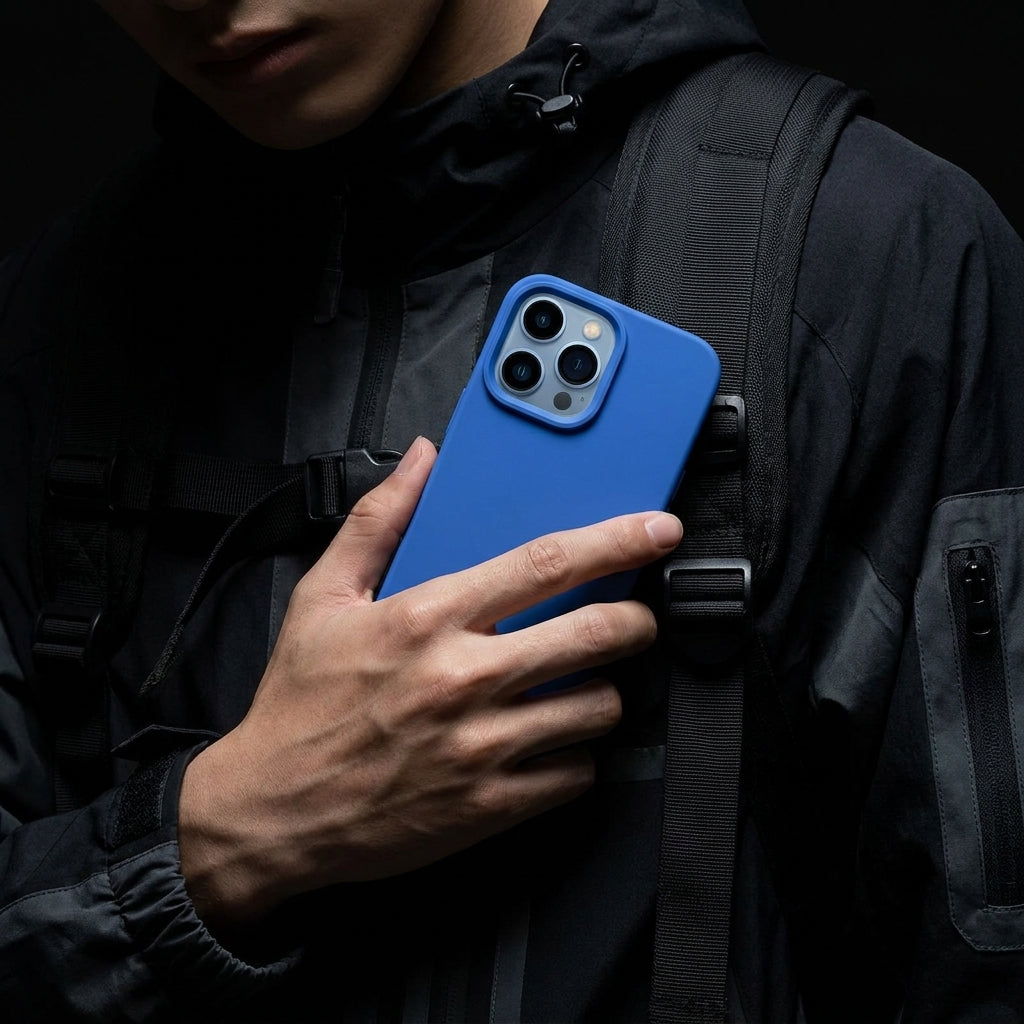 Coastal Blue Liquid Silicone iPhone Case
