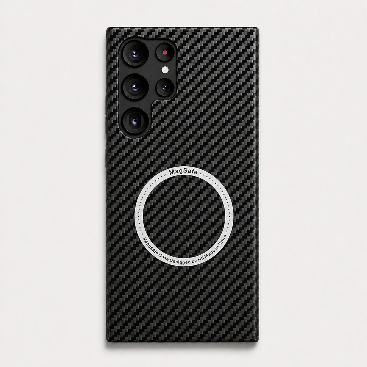 Matte Carbon Fiber Magnetic Galaxy Case