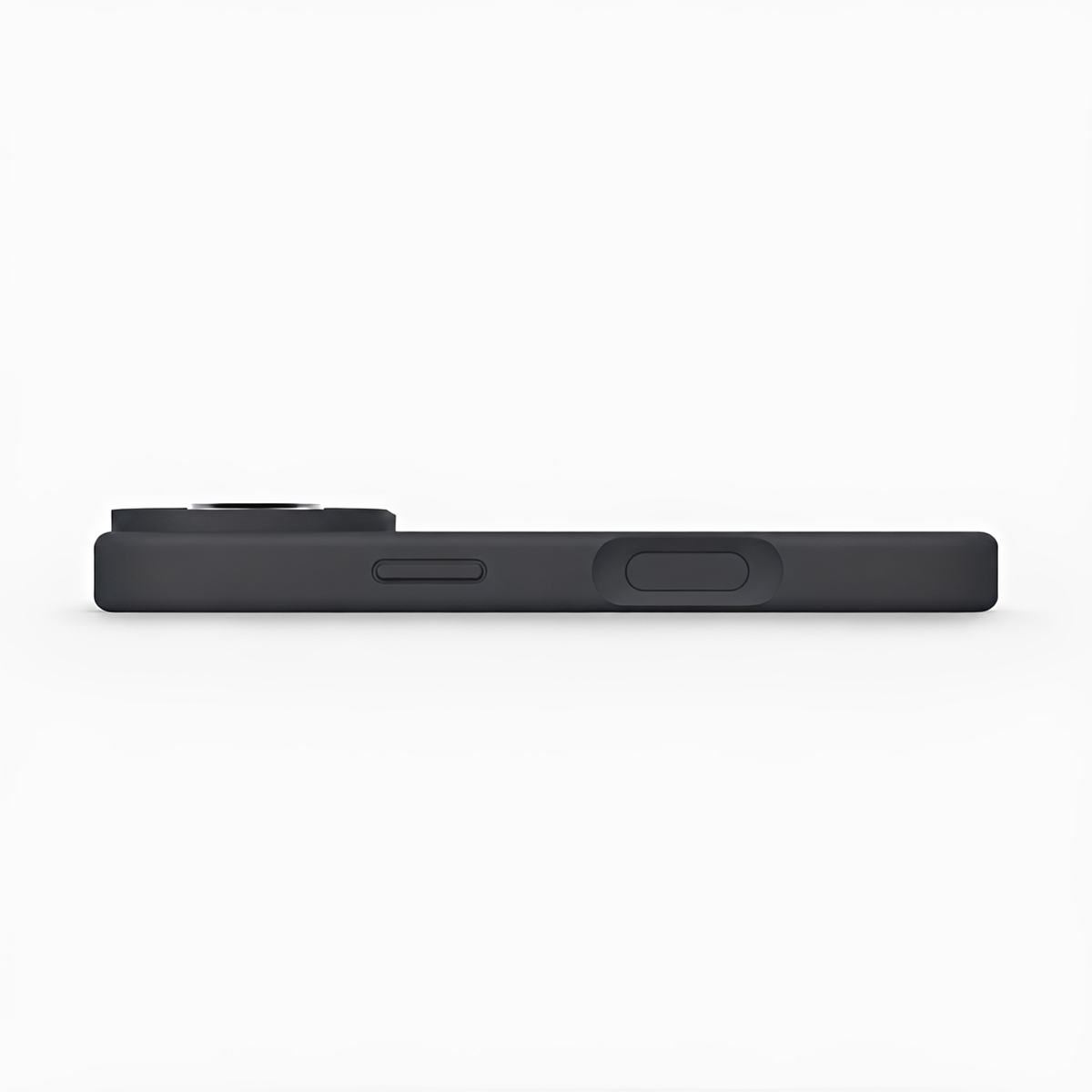 Premium Liquid Silicone iPhone Case – Open Camera – Black