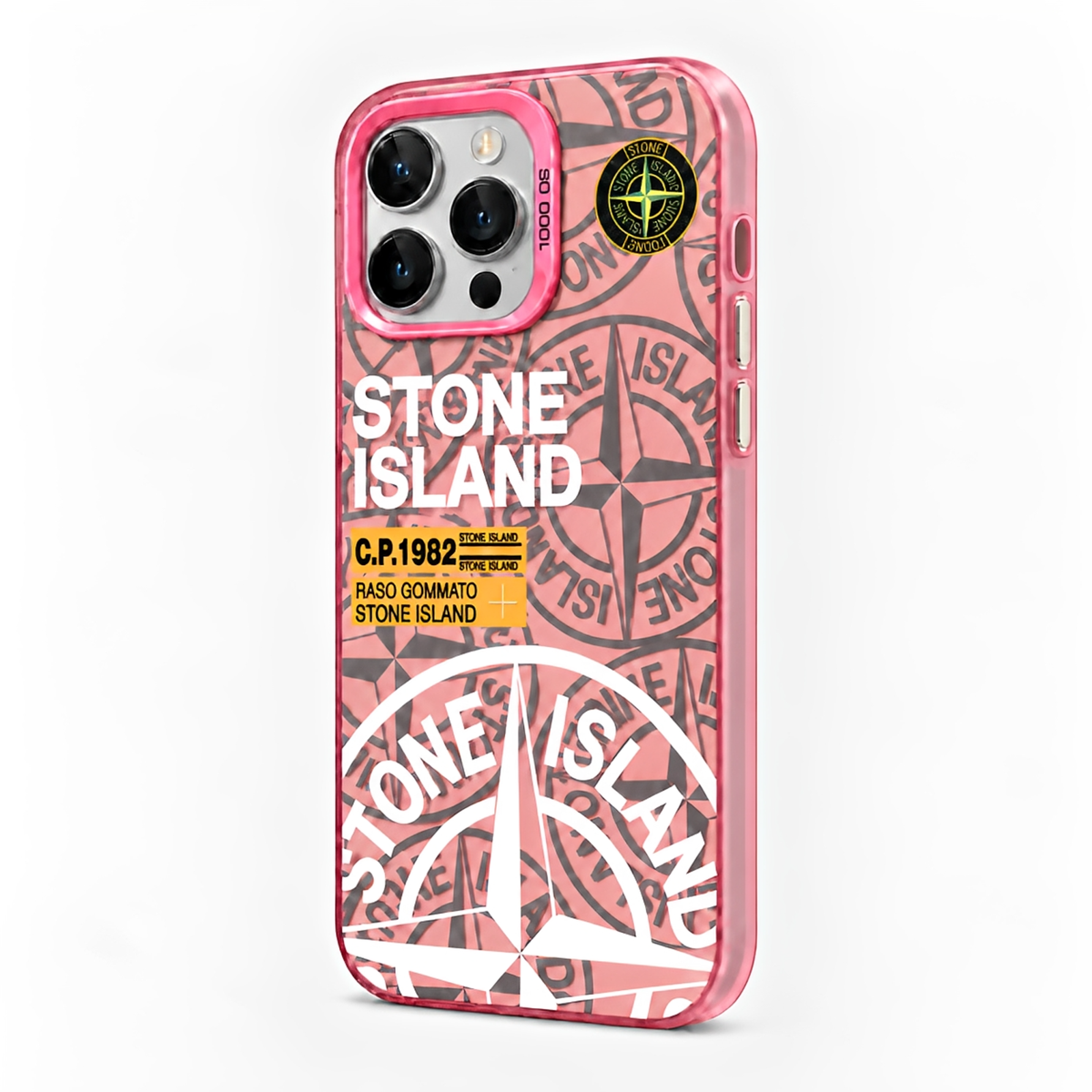 Stone Island Compass Graphic iPhone Case - Pink