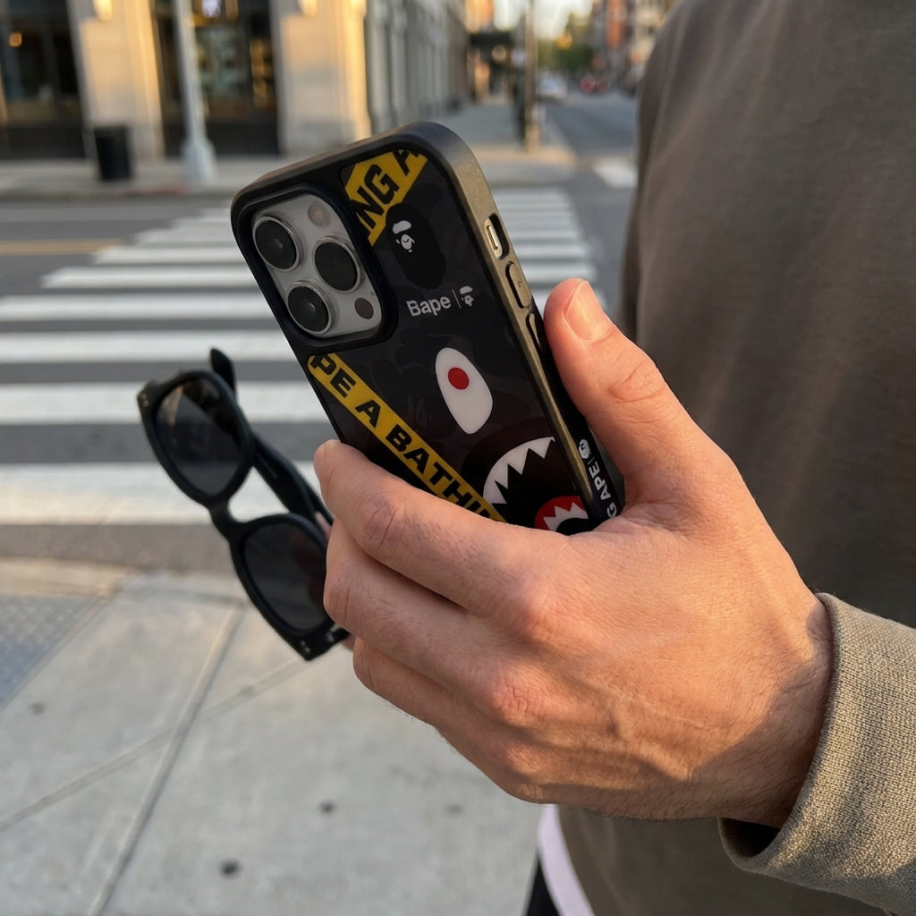 APE Dark Gray Shark Limited iPhone Case