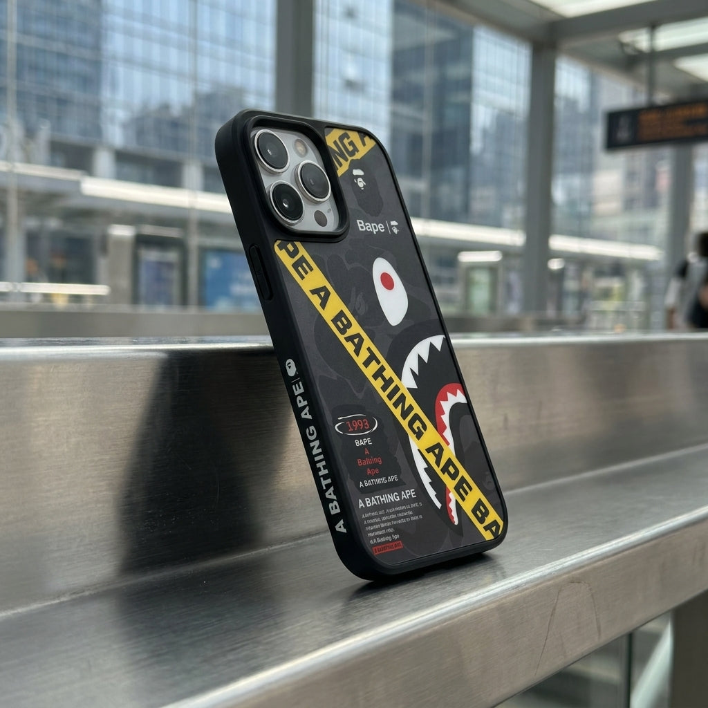 APE Dark Gray Shark Limited iPhone Case