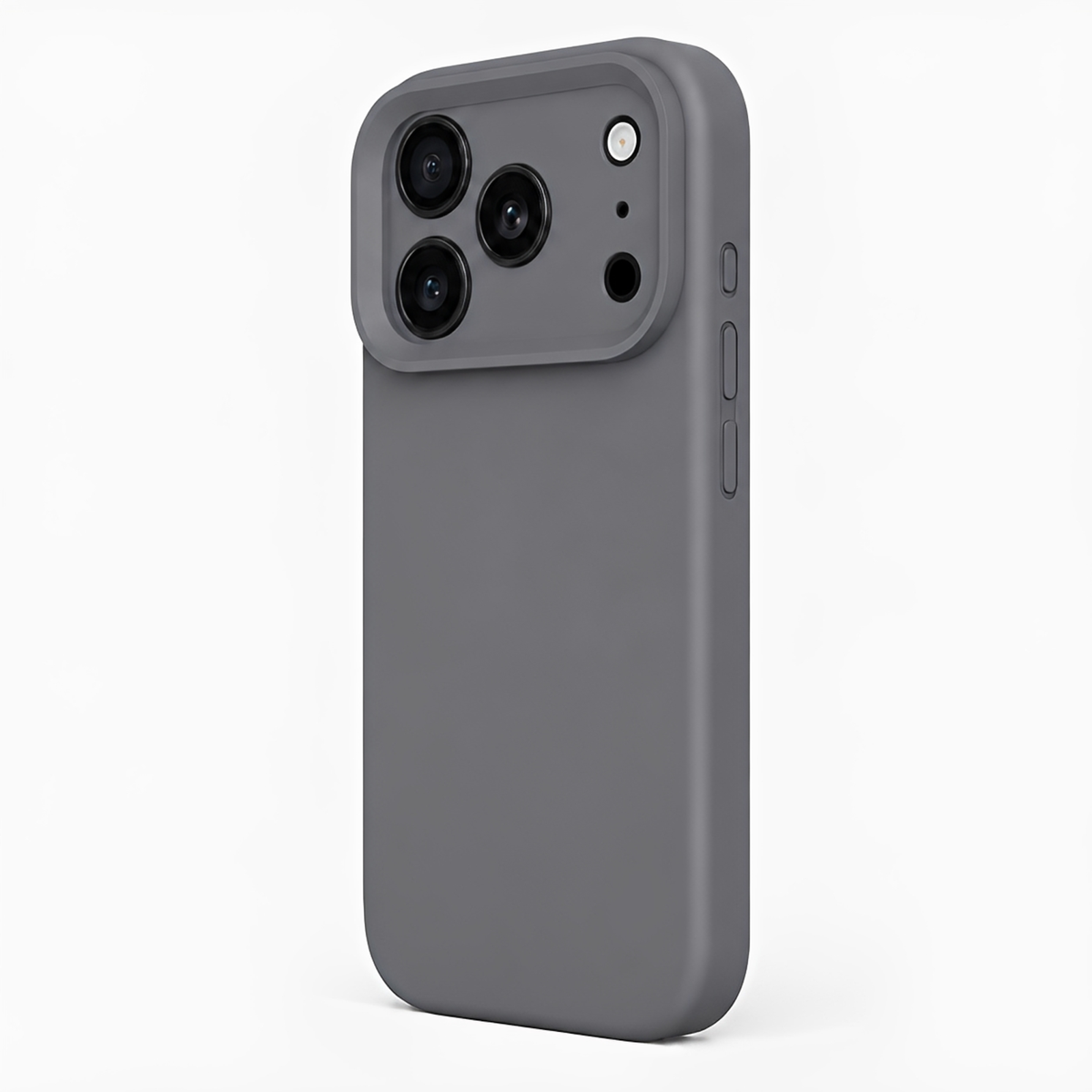 Premium Liquid Silicone iPhone Case – Precision Camera – Charcoal