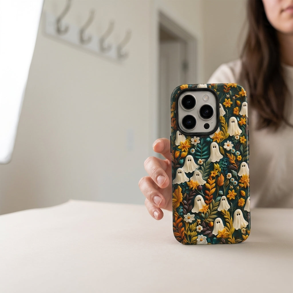 Ghost Garden Matte Glass MagSafe iPhone Case