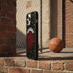 Spider Web Streetwear MagSafe Glass iPhone Case - Red – lifestyle view 3