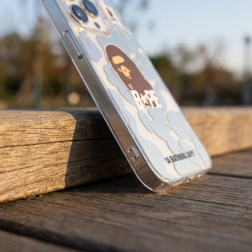 APE Silver Camo Limited iPhone Case - Brown