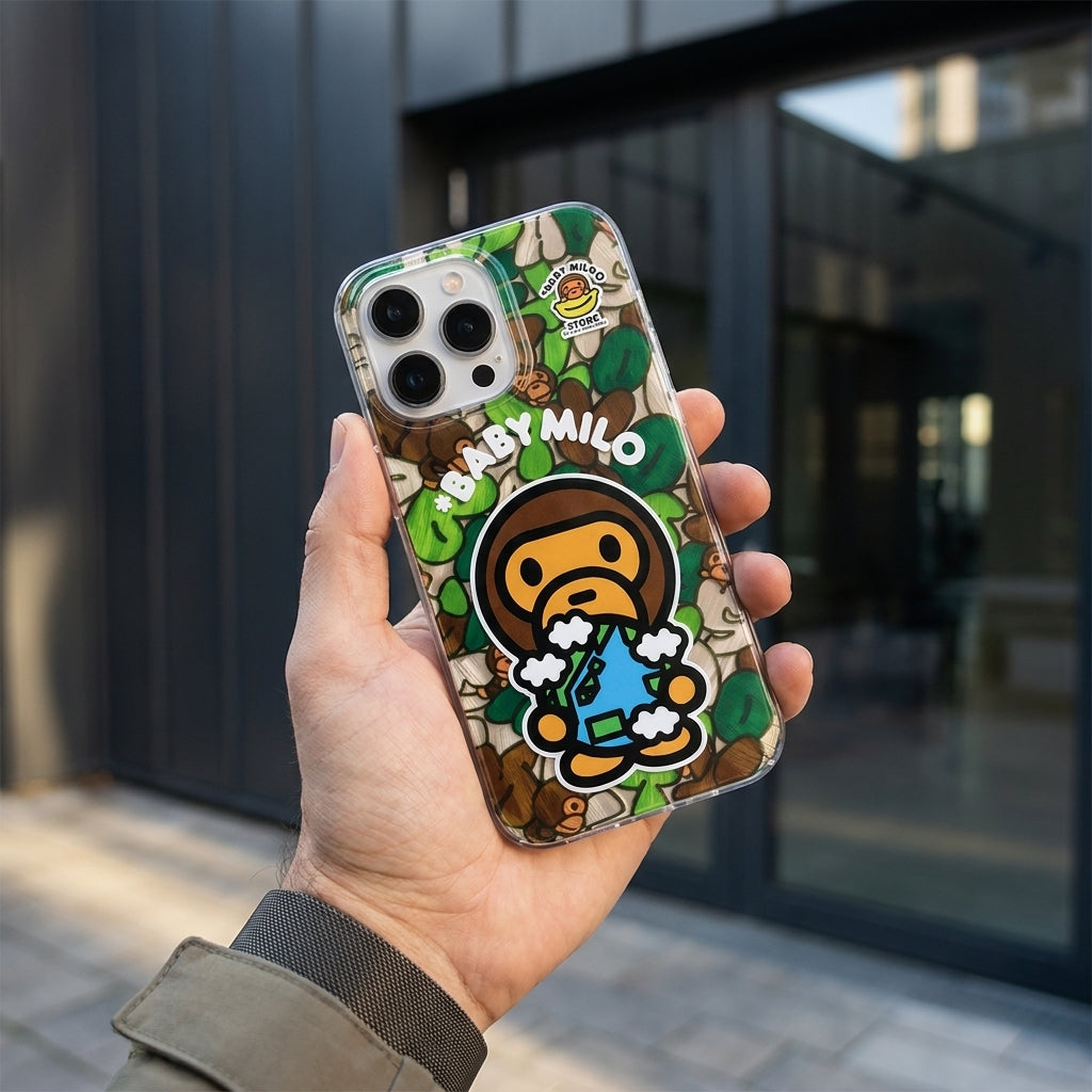 APE Green Baby Cute iPhone Case – Street Art Cartoon Limited Edition Cover