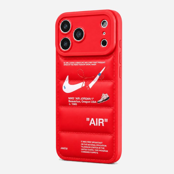 3D Crimson Red Sneaker Streetwear iPhone Case