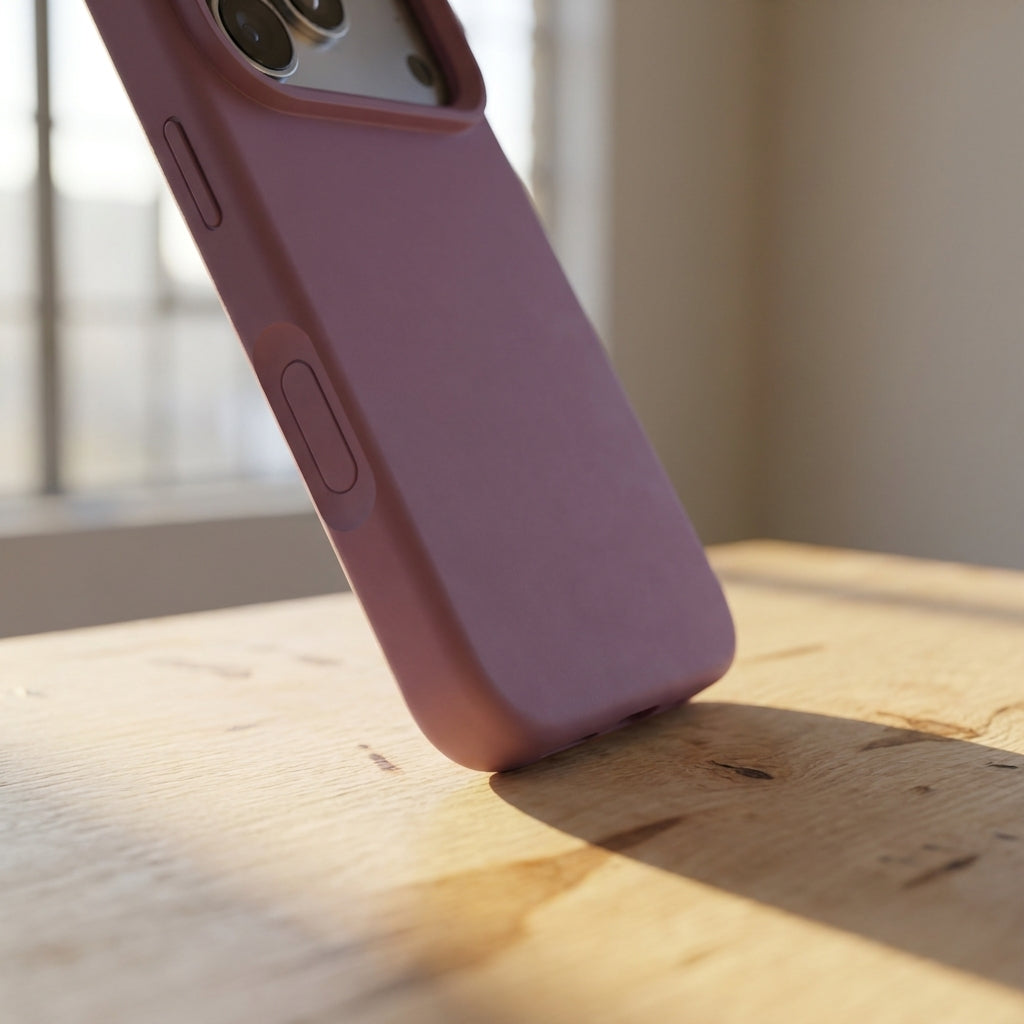 Premium Liquid Silicone iPhone Case – Open Camera – Blackcurrant