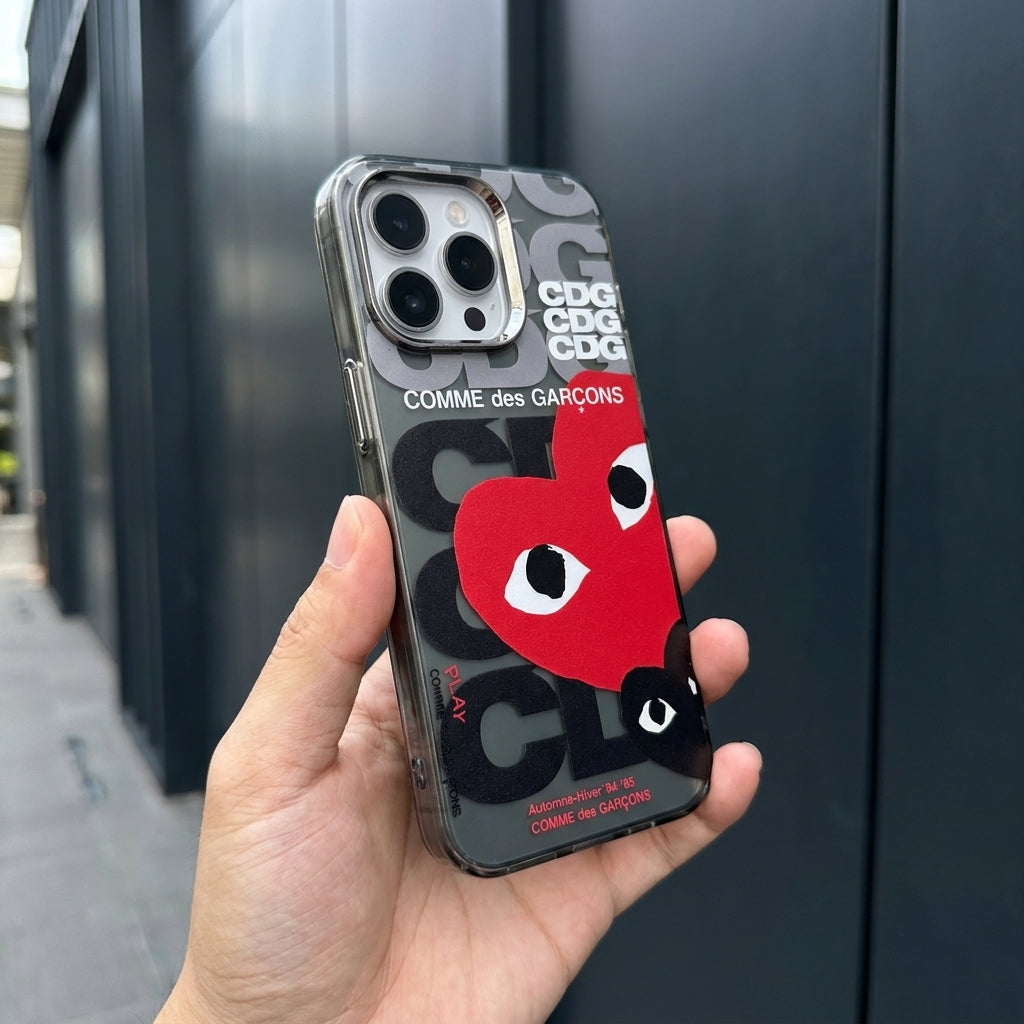 Reflective Black CDG - Hypebeast Designer iPhone Case