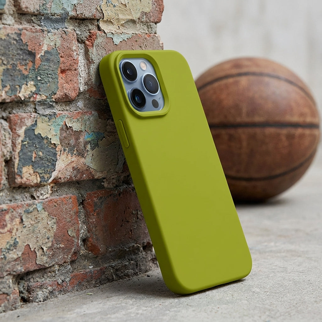 Liquid Silicone iPhone Case – Green Palette