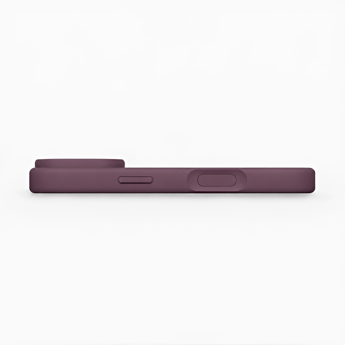 Premium Liquid Silicone iPhone Case – Precision Camera – Plum