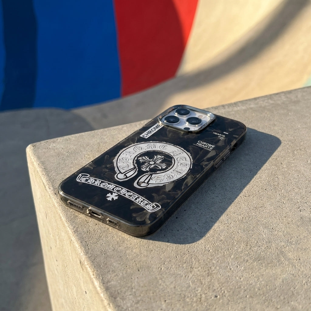 Chrome Hearts Horseshoe Cross iPhone Case – lifestyle view 2