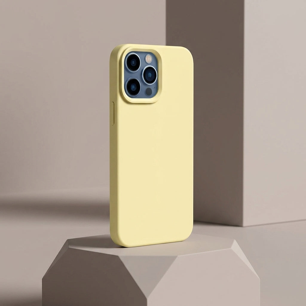 Liquid Silicone iPhone Case – Pink & Peach Palette
