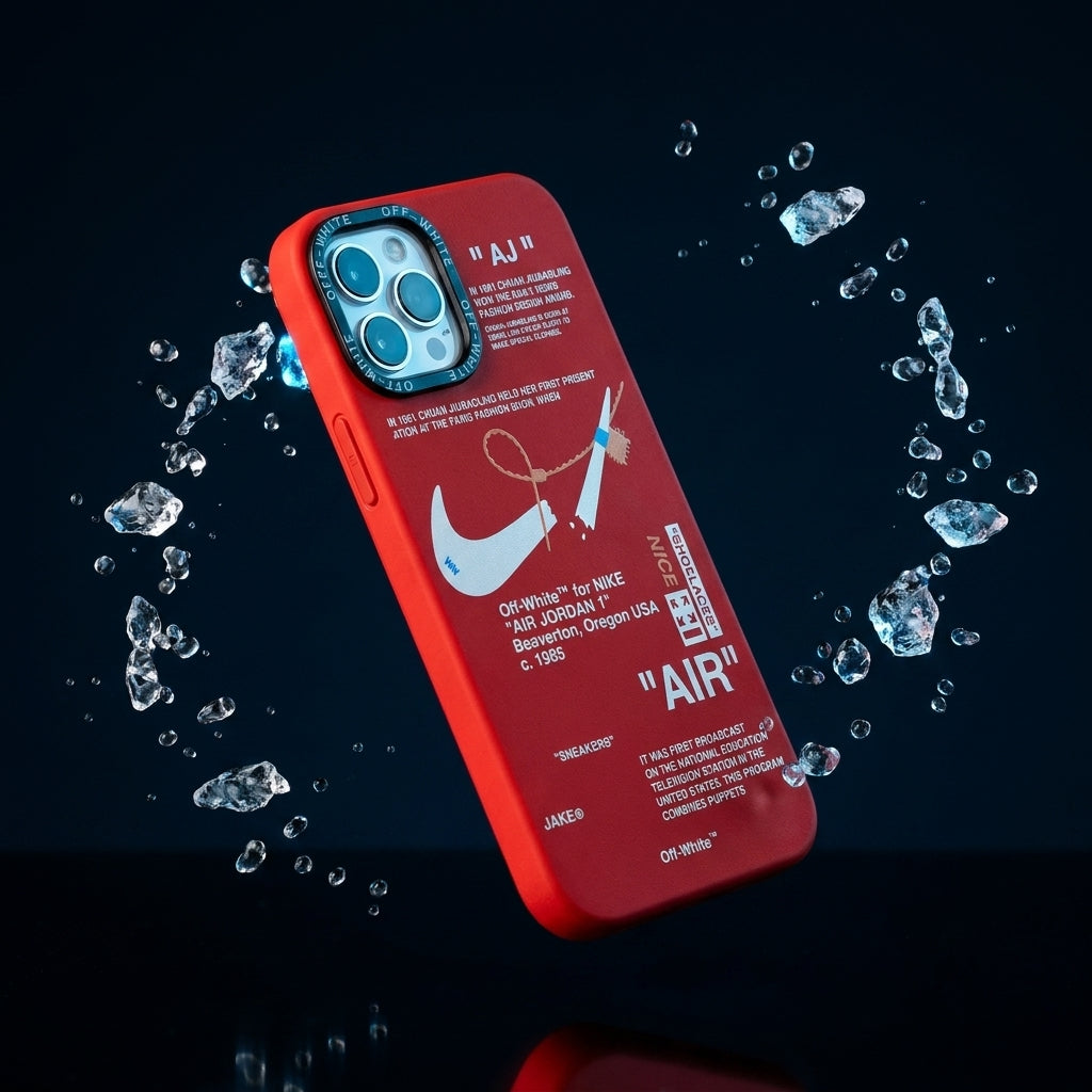 Nike x Off White inspired Streetwear iPhone Case – Red