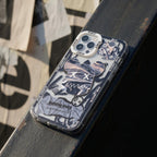 Y2K Marble Bear Collage iPhone Case – lifestyle view 2